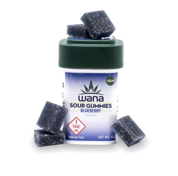 Wana Blueberry Sour Gummies