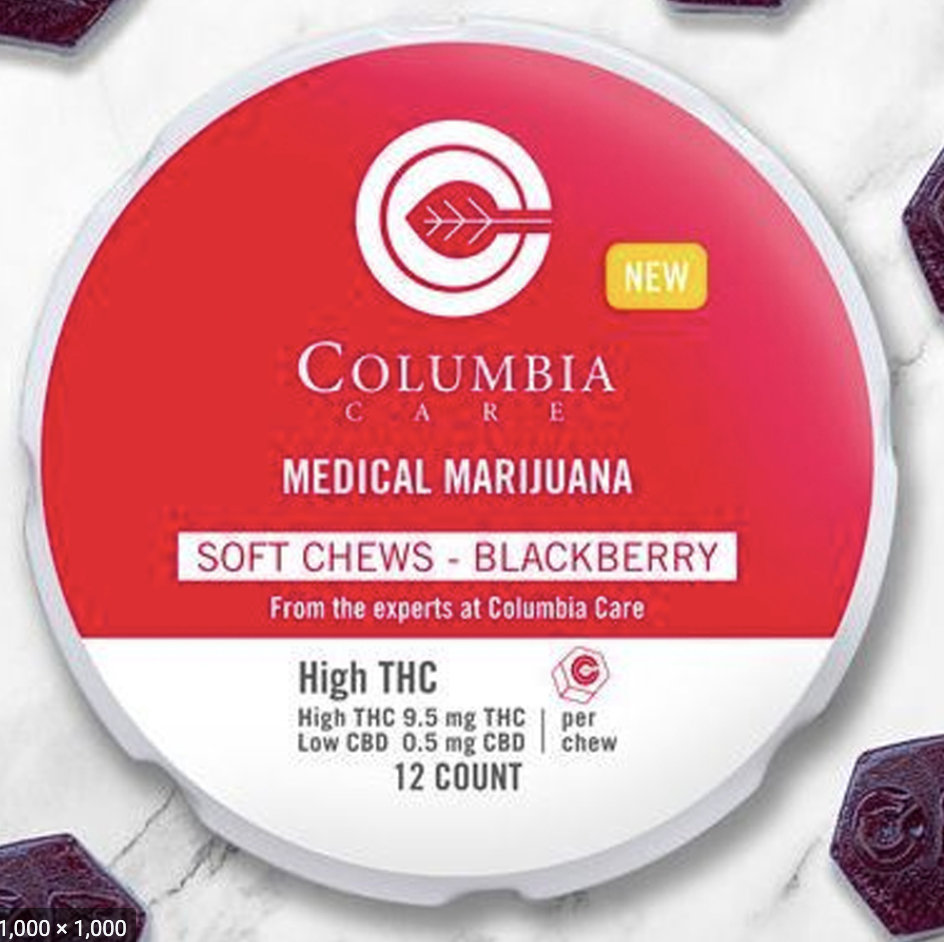 Blackberry Soft Chew from Columbia Care in New York