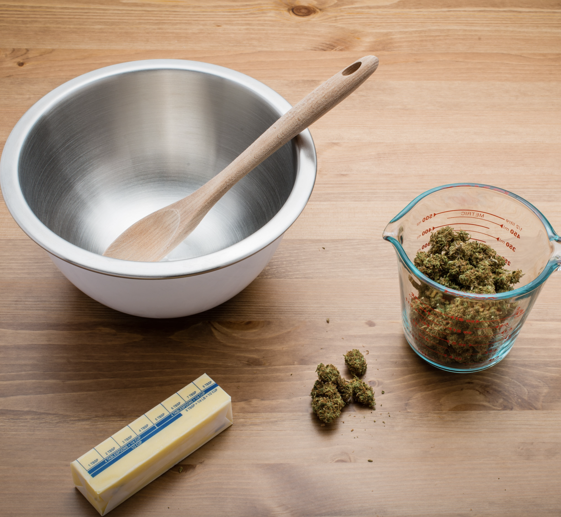 Making cannabutter with decarbed marijuana
