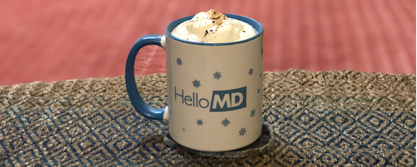 Cannabis-infused, cinnamon-vanilla hot chocolate