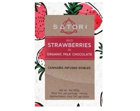 Satori Wild Strawberries in Milk Chocolate