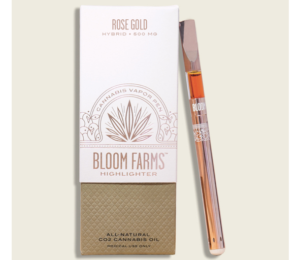 Bloom Farms rose gold vape pen