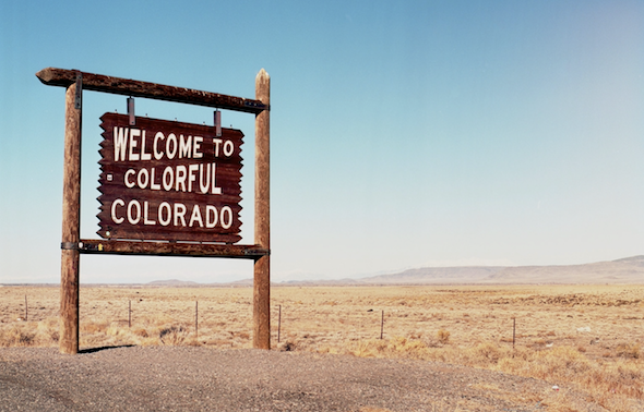 Colorado border sign