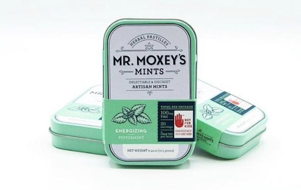 Mr. Moxey's Energizing Peppermint cannabis mints