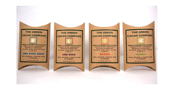 The Green Cacao Company Cannabis-Infused Chocolate Bar