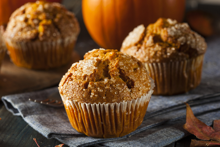 Homemade Autumn Pumpkin Muffin