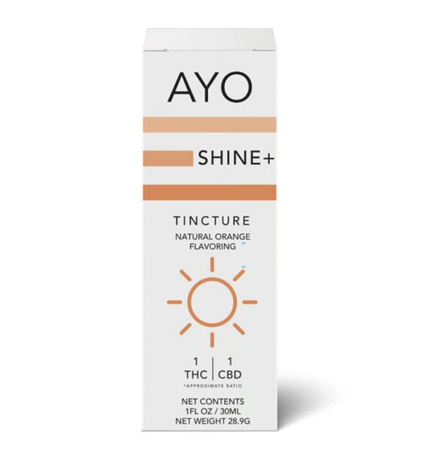 Medical marijuana products for chronic pain in Louisiana -- Ayo Shine+ Tincture